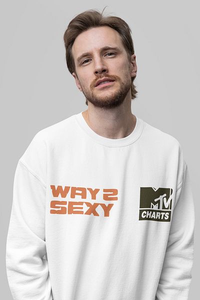SEVBANO Way 2 Sexy Drake Printed Unisex Oversize Vintage Rapper Sweatshirt