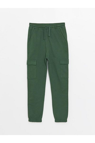 LC Waikiki Pantaloni de sport cargo pentru băiat, cu talie elastică, potrivire confortabilă (S4)
