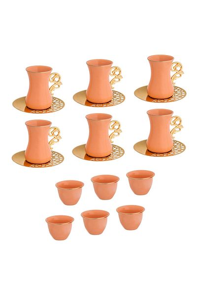 Dania Porcelain Tea And Coffee Cups Set Of 18 Pcs