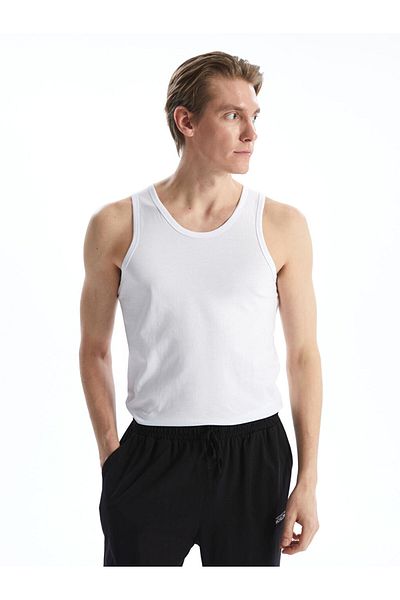 LC Waikiki New Season U Neck Combed Cotton Men's Undershirt 2-Piece - S50030Z8
