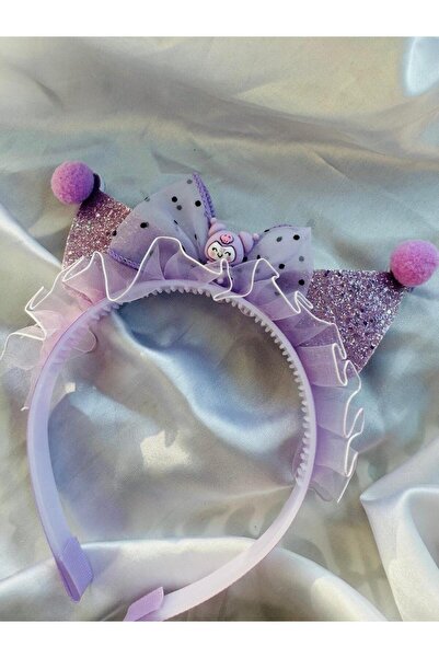 HD BÜZGÜLÜ SATEN SİMLİ KEDİ KULAK UÇLARI PONPON KUROMİ TAÇ