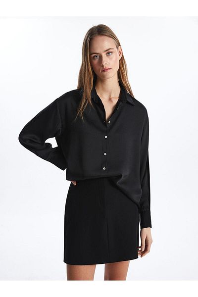 LC Waikiki Cămașă oversize cu mânecă lungă pentru femei