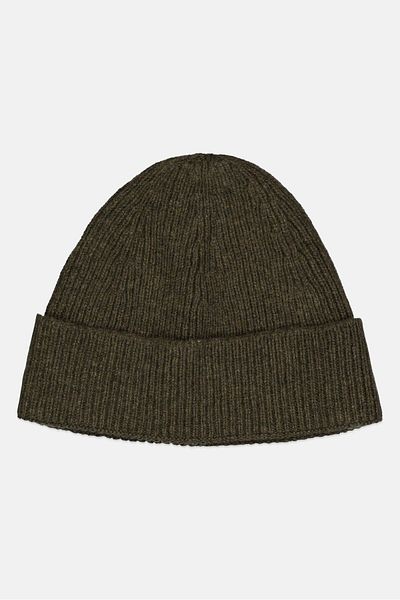 Asos Design Men Plain Knitted Beanie, Khaki