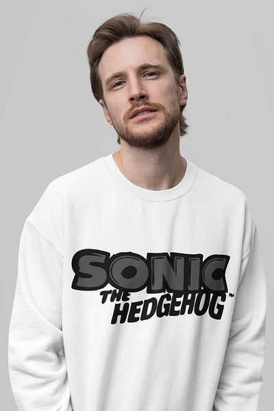 SEVBANO Sonic the Hedgehog Printed Unisex Oversize Cartoon Sweatshirt