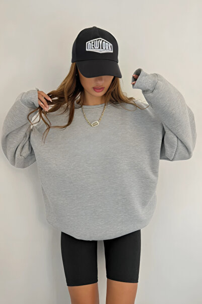 HOFFNUNG Oversize New Season Wide Thick Cotton Sweatshirt