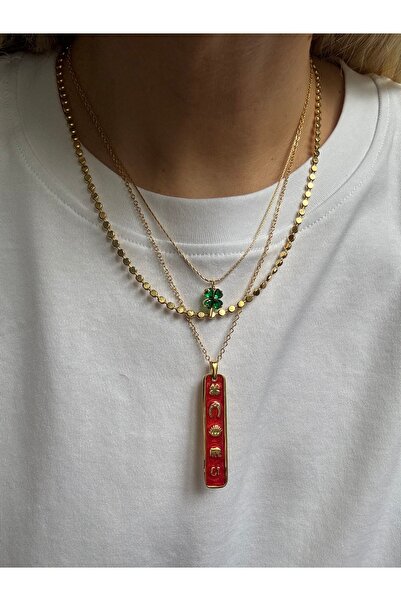 Rossetto Atelier Tasarım 3’lü Şans Kolyesi