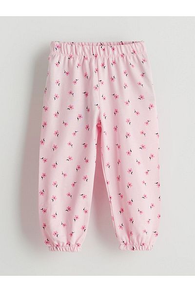 LC Waikiki Floraler Mädchen-Pyjamahose mit elastischem Bund