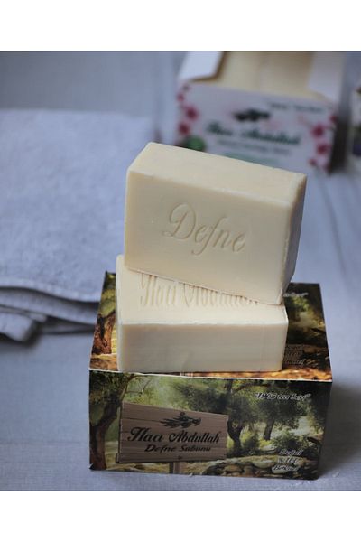 HACI ABDULLAH ZEYTİNYAĞLI DOĞAL SABUNLAR Olive Oil Laurel Soap - 720Gr - (1 Pc)