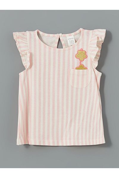 LC Waikiki Embroidered Frilly Baby Girl T-Shirt and Leggings Set of 2