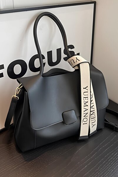 LARMİNACO حقيبة كتف وحزام Pinterest باللون الأسود من Ajram Model