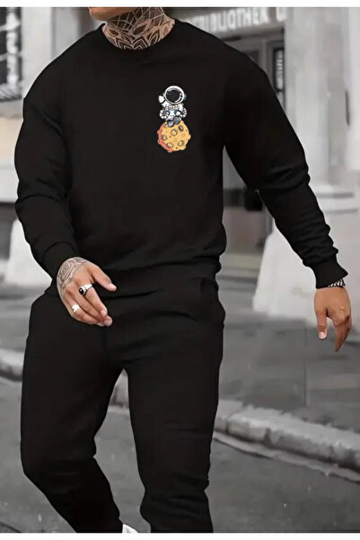 HOFFNUNG Hanorac oversize cu imprimeu „Micul astronaut”