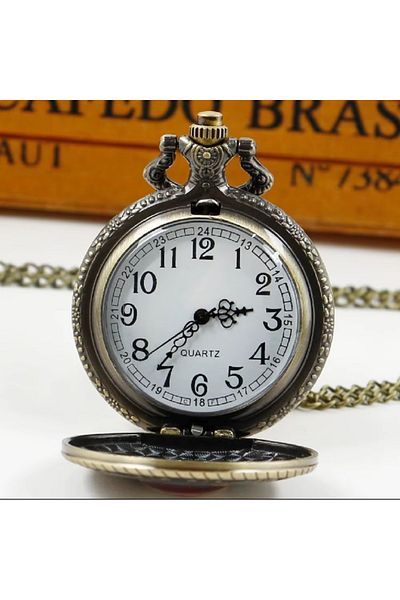 hediyeconcepti Marvel Iron Man Quartz Steampunk Vintage Chain Watch