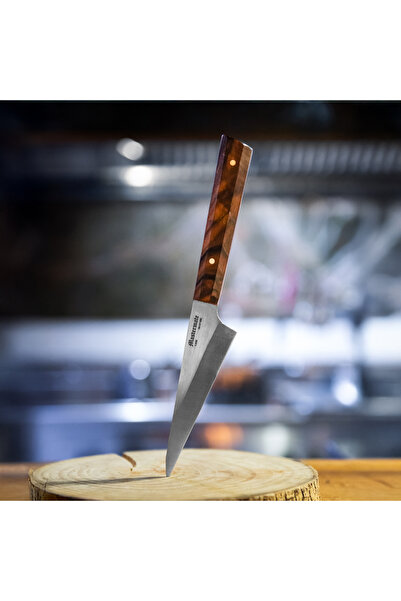 Mastermate Knives El Yapımı Honesuki Bıçağı - 26 cm Japon Stil Bıçak - Paslanmaz Çelik Şef Bıçağı - İsim Yazılabilir