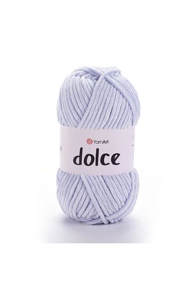 Yarnart Dolce - Ață de tricotat manual din catifea Ice Blue-776