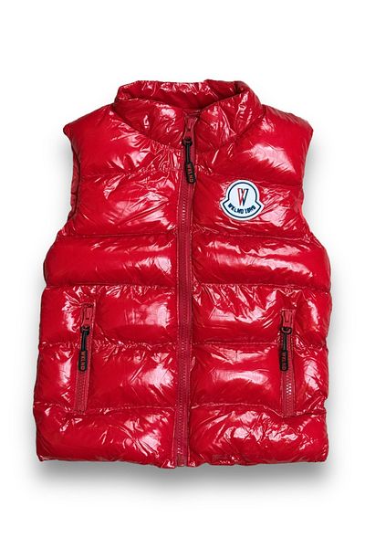 Yollo Kids Boy Water Repellent Half Turtleneck Inflatable Glossy Vest