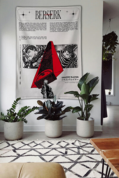 Radora Berserk Dragon Slayer Efsanevi Kılıç Temalı Duvar Örtüsü Ev Dekorasyon Duvar Halısı Tapestry