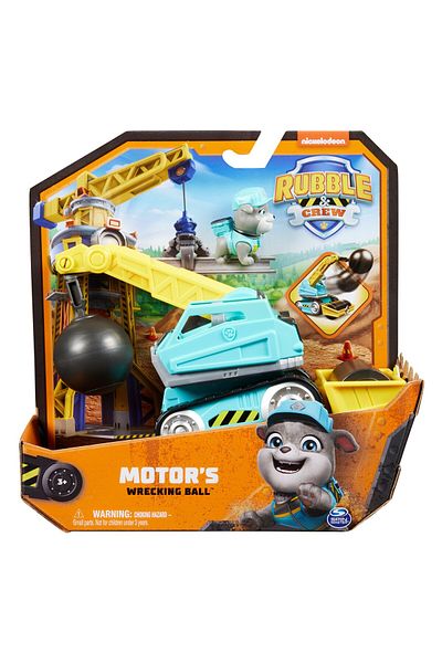 Spinmaster Paw Patrol Rubble And Crew Engine And Wrecking Ball Tractor