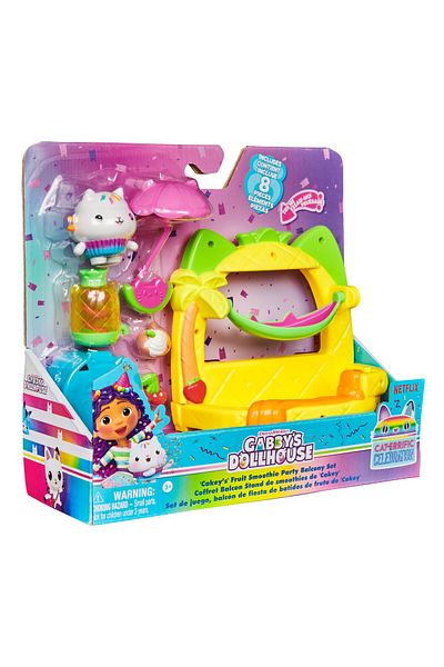 Spinmaster Gabbys Dollhouse Balcony Set for Cakey's Smoothie Party
