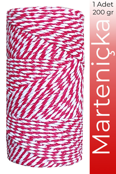 Bevella Macrame Cord Hediye paketleme İpi Marteniçka İpi  5 Adet 200 gr 1 kg
