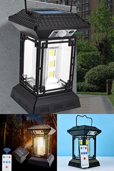 Yu Su Tools Hareket Sensörlü Solar Su Geçirmez Led Işıklı Kamp Lambası ile Ça...