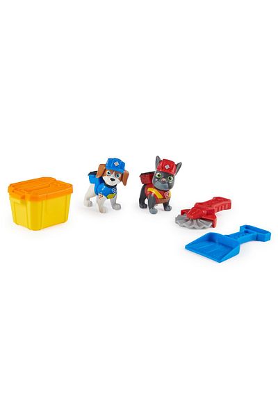 Toys PAW PATROL TEAM RUBBLE SET 2 FIGURES CHARGER AND WHEELER