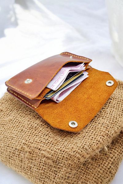 Leather Luna Unisex Tan Genuine Leather Small Handbag