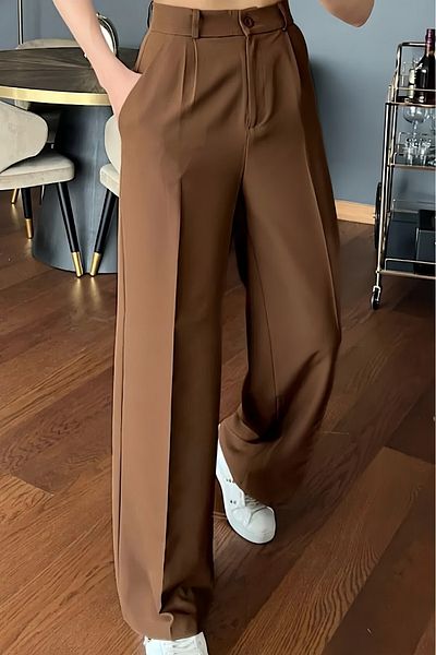 coder Brown Women's Palazzo Trousers