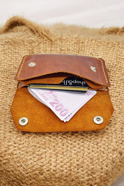 Leather Luna Unisex Tan Genuine Leather Small Handbag