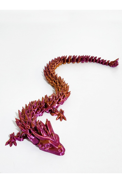 Suelo Butik Renk Değiştiren Kristal Ejderha Crystal Dragon 2 Renkli Rose Gold...