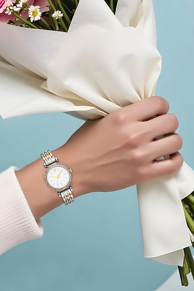 sezerekspres ساعة يد معدنية نسائية