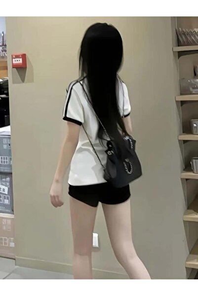 GOSSİP TEAM Crop Body - Μπλούζα με στάμπα ρίγες