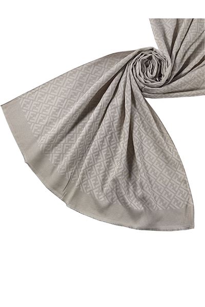 mim eşarp Σάλι Işıl Silk Cotton Jacquard F με σχέδιο 75x190 cm