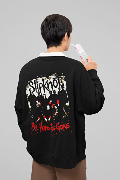 SEVBANO سويت شيرت Slipknot All Hope Is Gone مكتوب عليه مجموعة موسيقى الروك ال...