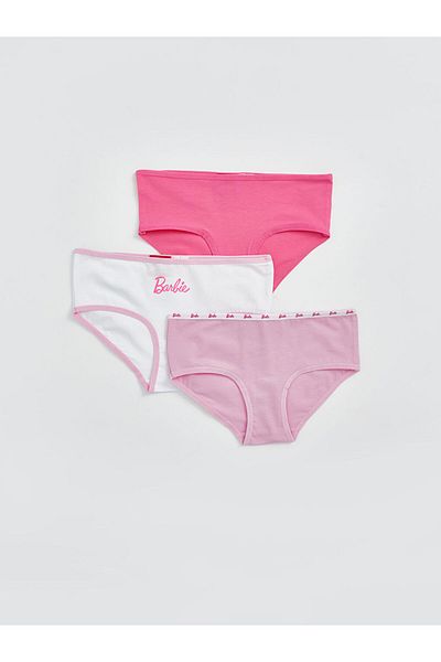 LC Waikiki New Season Barbie Printed Girls' Panties 3-Piece - S5Ee78Z4