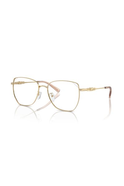 Michael Kors Woman Cat Eye Eyeglasses- Mk 3081d - Lense Size:56mm - Light Gold Shiny