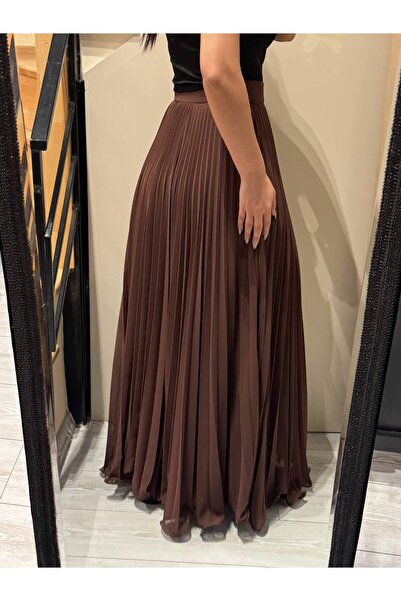 sportiness Plisovaná šifonová sukně s lemem