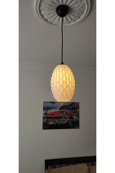 laaysa 3D Design Mmd Bohemian White Pendant Lamp Chandelier Modern Design Bedroom Living Room Dining Room