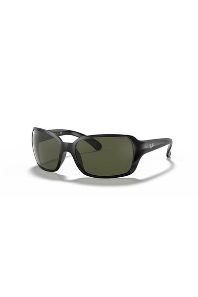 Ray-Ban نظارة شمسية راي بان مربعة للنساء Rb4068 - Rb 4068 - مقاس العدسة: 60 مم - أسود