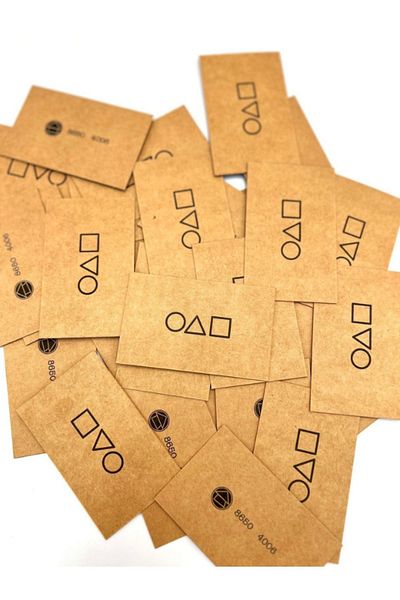 WOODROFFE Squid Game Game Invitation Cards – Set of 10 (Business Card Design)