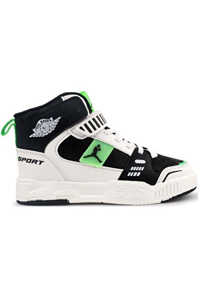 Kocamanlar Ayakkabı High-Top Lightweight Children's Sports Shoes Green