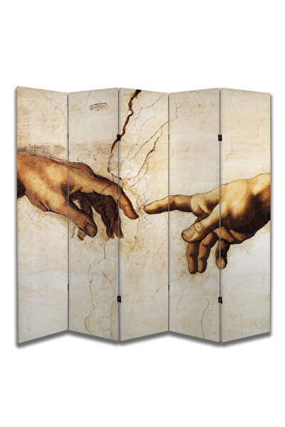 dbsanat Michelangelo-Adem'in Yaratılışı Paravan Room Divider Oda Bölücü 180 x...