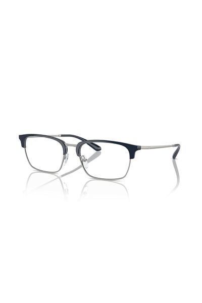 Emporio Armani Man Pillow Eyeglasses- Ea 3243 - Lense Size:53mm - Shiny Blue/matte Silver