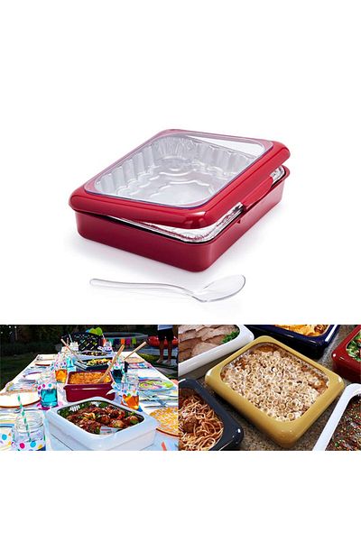 Generic 2 in 1 Foldable Foil Food Holder