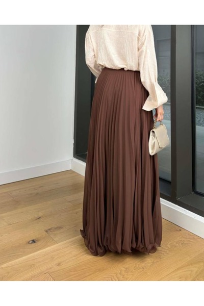 sportiness Plisovaná šifonová sukně s lemem