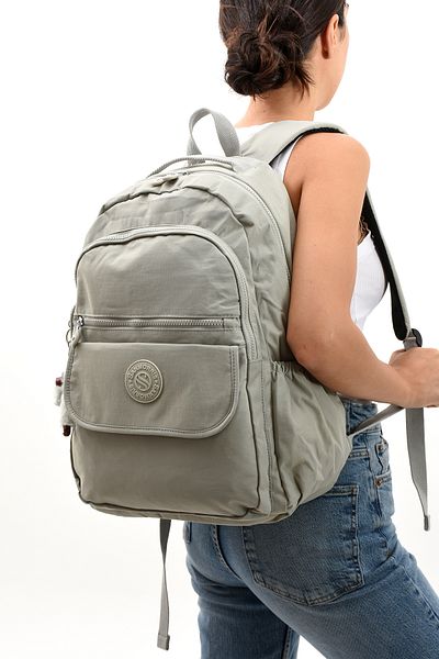 YOGII Hella Model Unisex Αδιάβροχο υφασμάτινο σχολικό σακίδιο πλάτης μεγάλου μεγέθους με θήκη για φορητό υπολογιστή