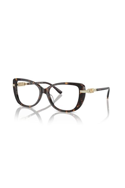 Michael Kors Woman Cat Eye Eyeglasses- Mk 4125bu - Lense Size:54mm - Dark Tortoise