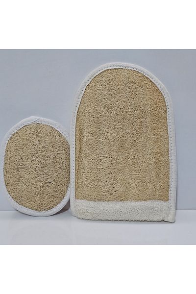 Glow Natural Pumpkin Fiber Pumpkin Fiber Glove Oval Pumpkin Washcloth Bath Face and Body Washcloth