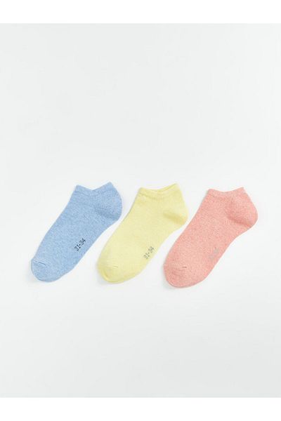 LC Waikiki New Season Basic Girls' Booties Socks 3-Piece - S5Jp72Z4