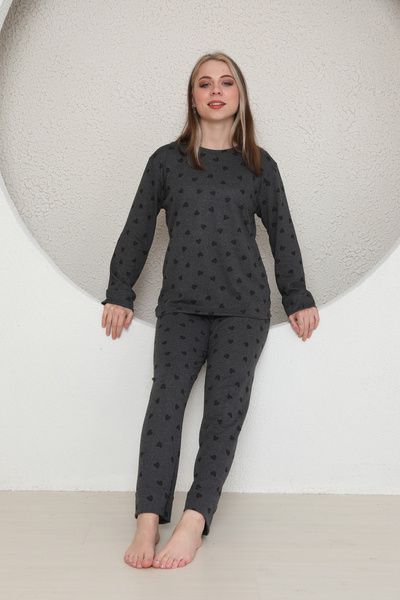 FAMESTEKSTİL Long Sleeve Summer Pijamas Suit