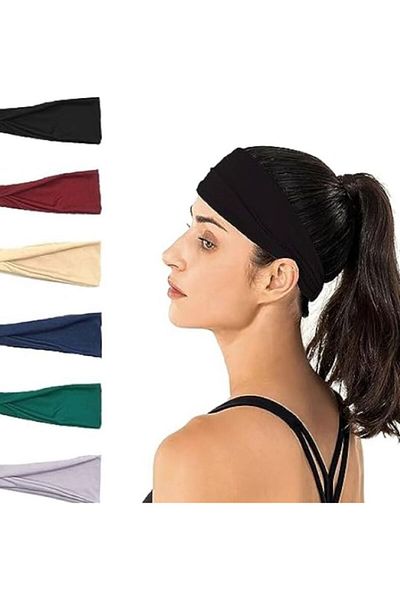 BERG ATELIER عصابة رأس مرنة لليوجا، عصابة رأس رياضية للنساء والرجال، عصابات رأس للجري واللياقة البدنية